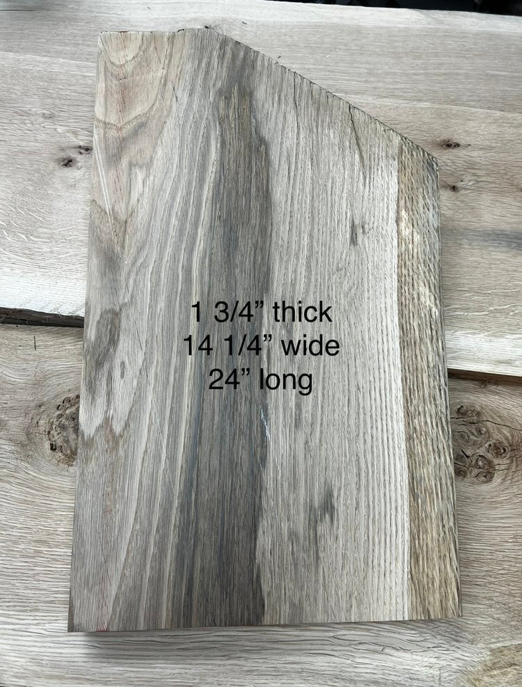 White Oak Charcuterie Board Blanks - 24" long 14.25" Wide