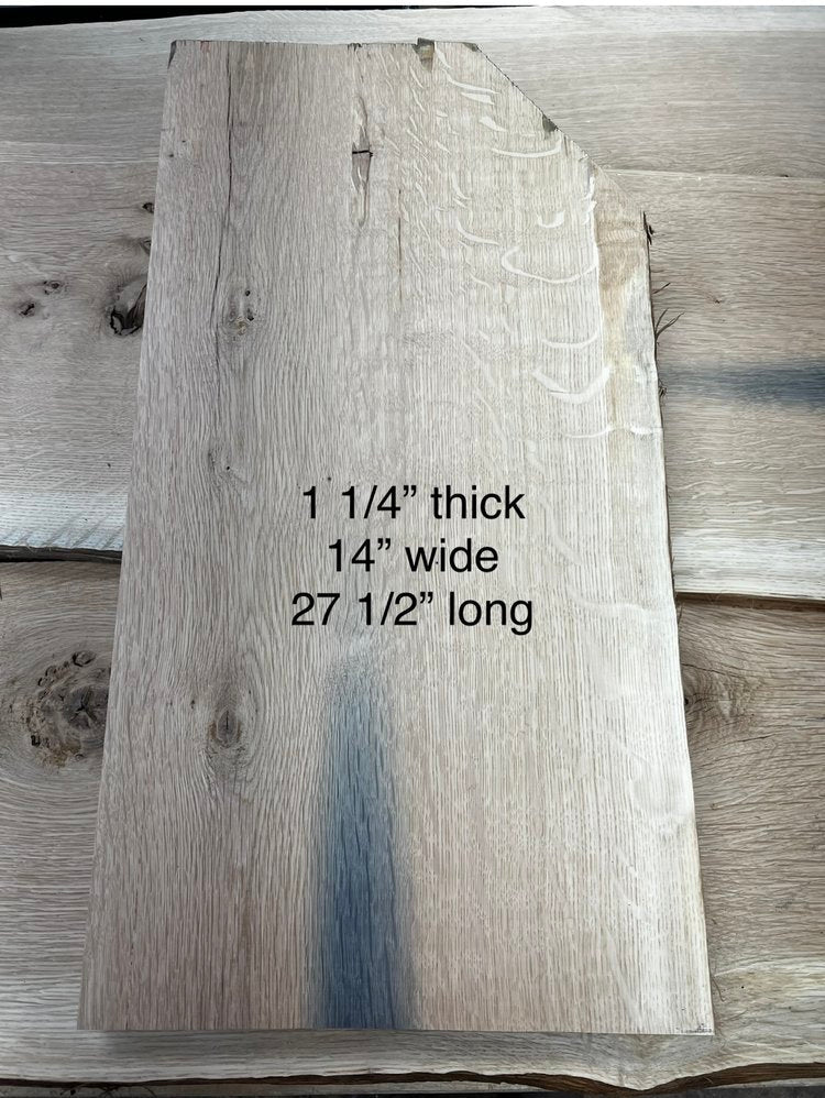 White Oak Charcuterie Board Blanks - 27.5" long