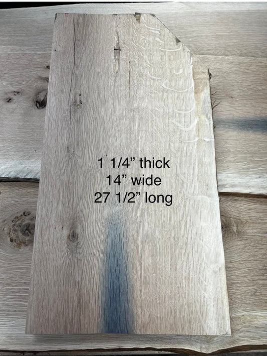 White Oak Charcuterie Board Blanks - 27.5" long