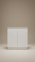 Porcelain White kitchen base cabinet