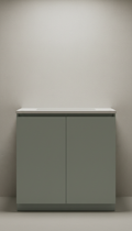 Graphite Sage bathroom vanity unit
